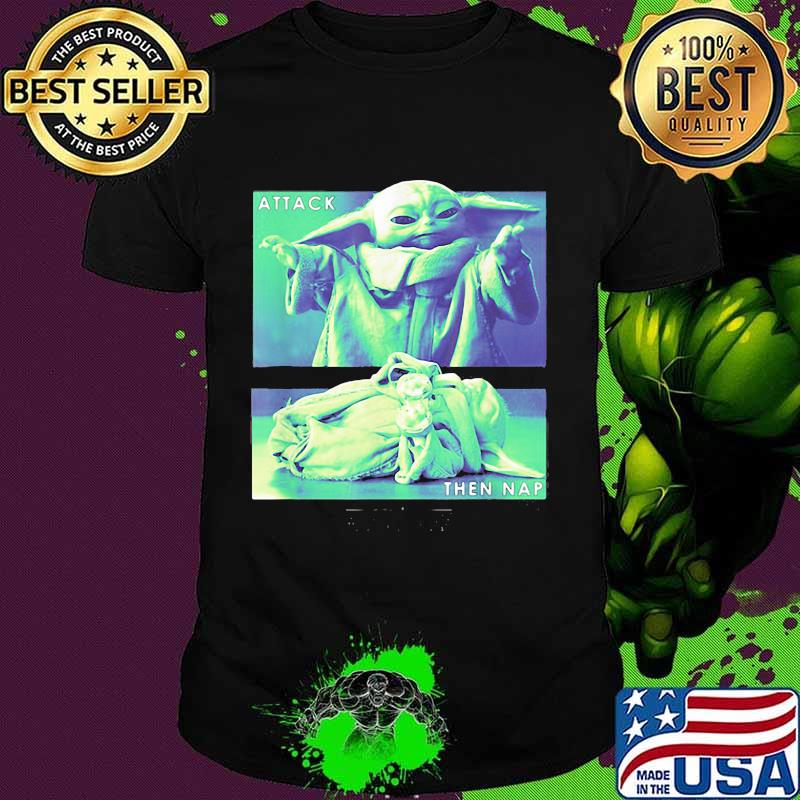 Grogu Attack The Nap The Mandalorian Baby Yoda Shirt