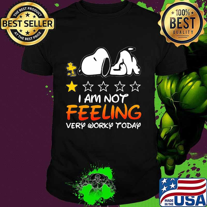 I Am Not Feeling Very Worry Today Snoopy Stars Shirt