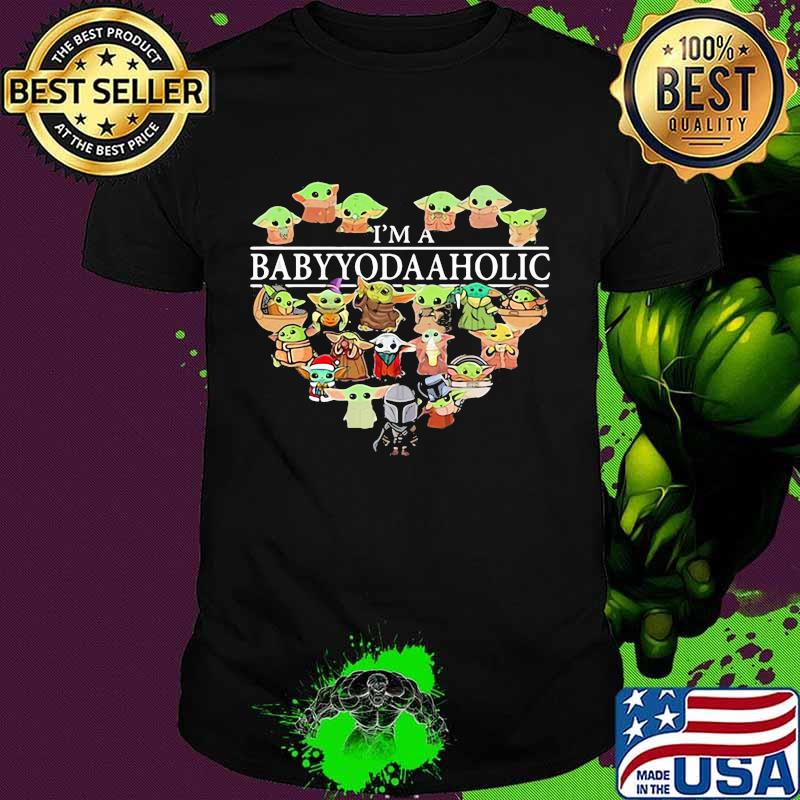 I’m A Baby Yoda Aholic Love Heart Star Wars Shirt