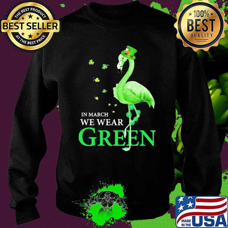 In March We Wear Grean Crane Shirt Sweater In March We Wear Grean Crane Shirt Sweater