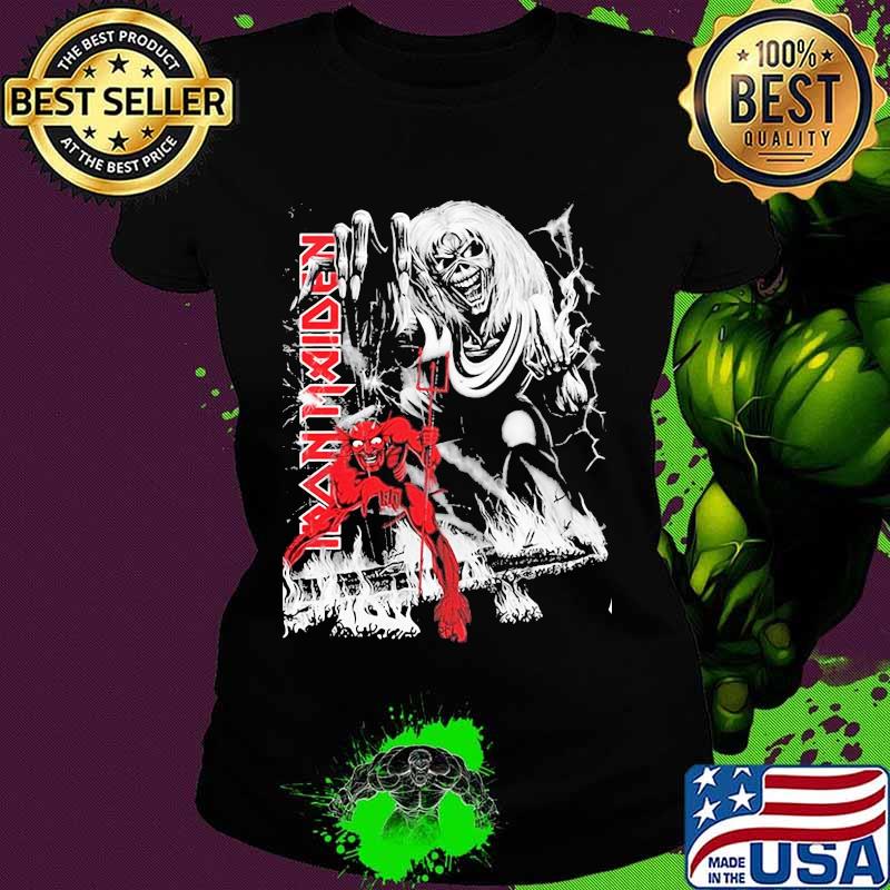 Iron Maiden 'Number Of The Beast Jumbo Print' Shirt Ladies tee Iron Maiden 'Number Of The Beast Jumbo Print' Shirt Ladies tee