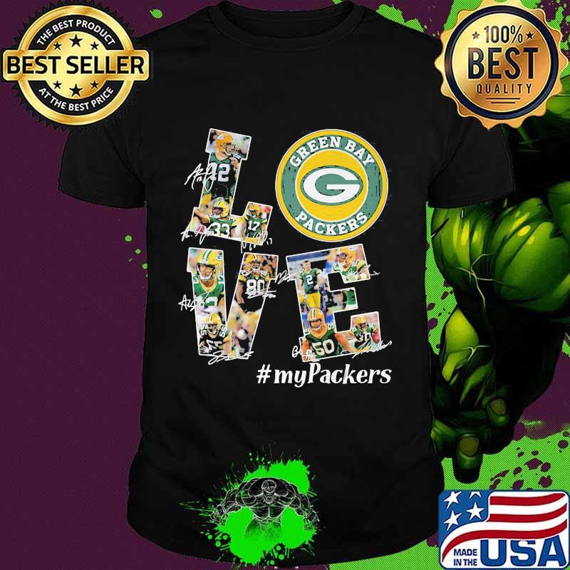 Love Green Bay Packers Signature Shirt