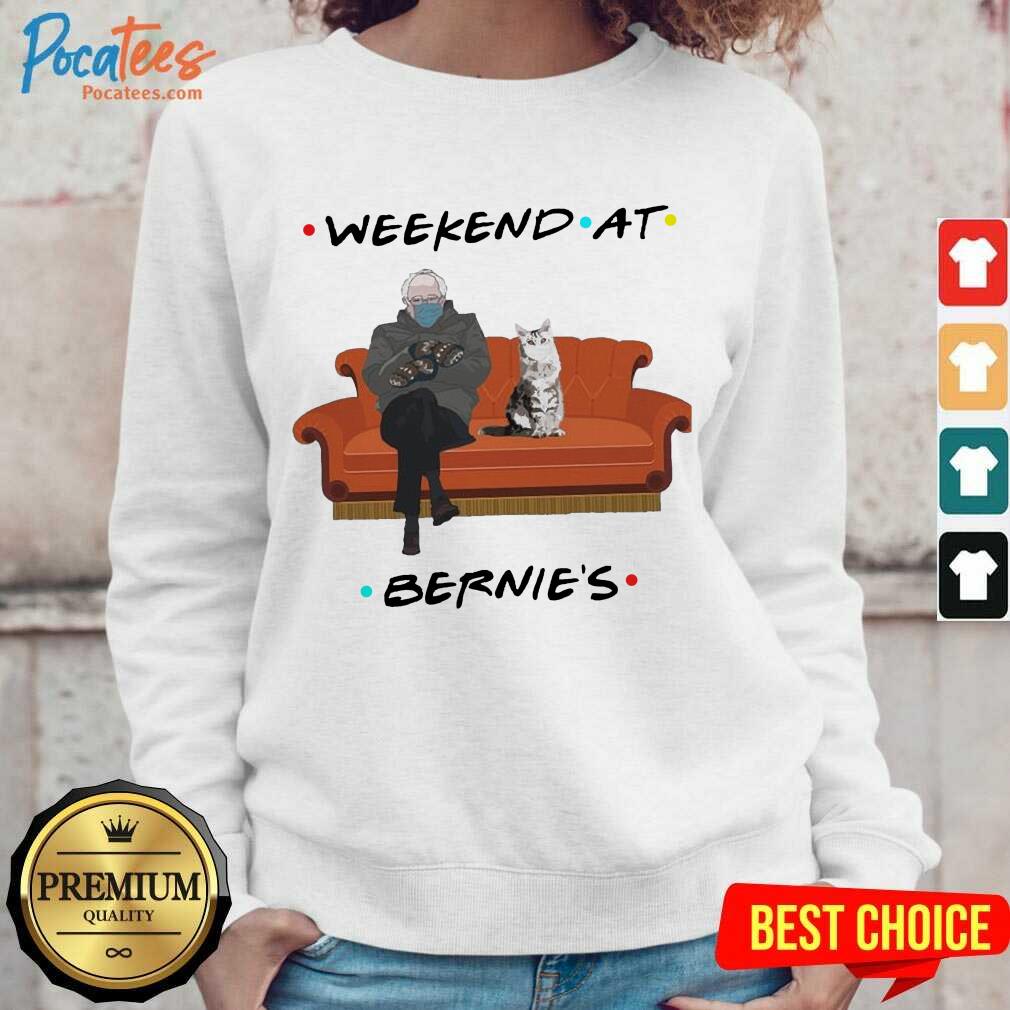 Nice Bernie Sanders Mittens And Cat Weekend At Bernie’s 2021 Shirt