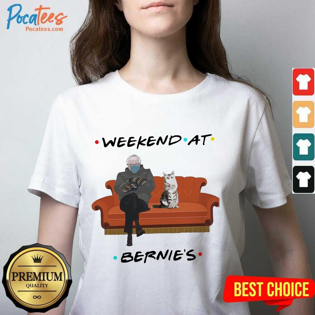 Nice Bernie Sanders Mittens And Cat Weekend At Bernie’s 2021 Shirt
