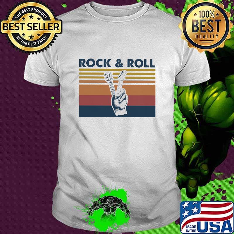 Official Rock And Roll Guitar Vintage Shirt