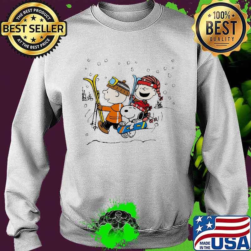Official Snoopy And Friends Snowboarding Shirt Sweater Official Snoopy And Friends Snowboarding Shirt Sweater