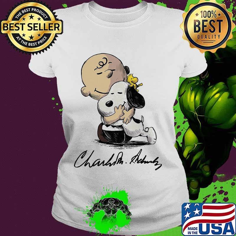 Peanuts Snoopy Woodstock Signature Shirt Ladies tee Peanuts Snoopy Woodstock Signature Shirt Ladies tee