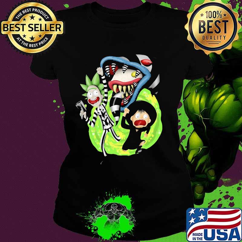 Rick Sanchez Morty Beetlejuice Cartoon Shirt Ladies tee Rick Sanchez Morty Beetlejuice Cartoon Shirt Ladies tee