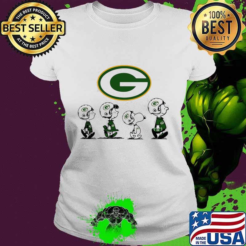 Snoopy Peanuts Green Bay Packers Shirt Ladies tee Snoopy Peanuts Green Bay Packers Shirt Ladies tee