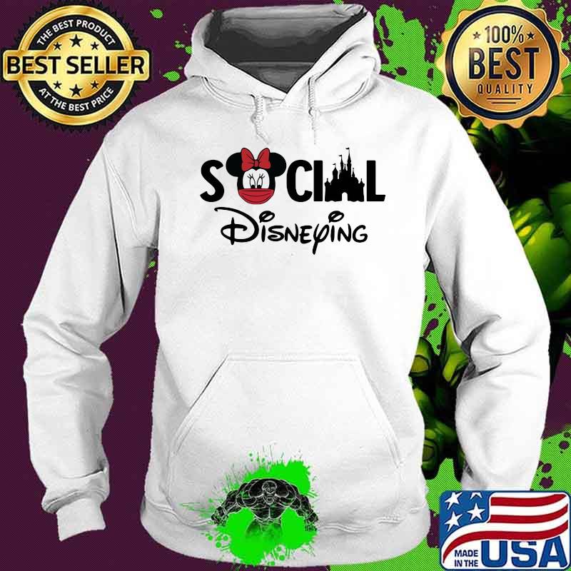 Social Disneying Mickey Mouse Girl Wear Mask Shirt Hoodie Social Disneying Mickey Mouse Girl Wear Mask Shirt Hoodie