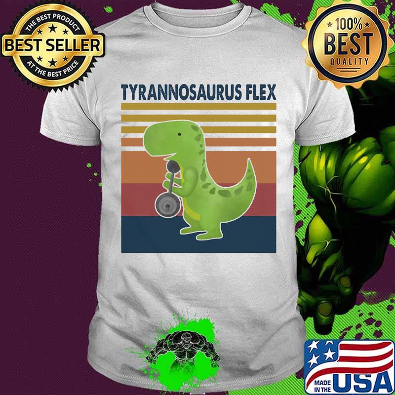 Tyrannosaurus Flex Weight Lifting Vintage Shirt