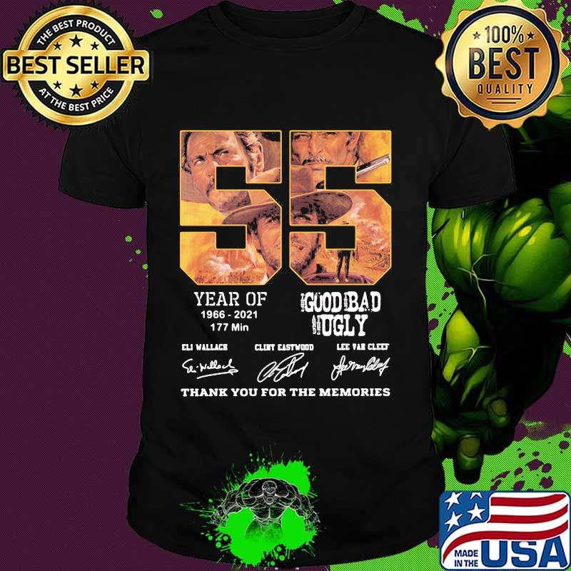 55 Years Of 1966 2021 Goud Bad Ugly Thank You For The Memories Shirt