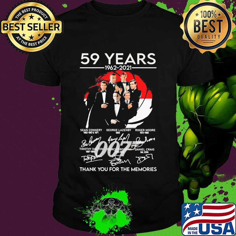 59 Years 1962 2021 Thank You For The Memories Signature Shirt