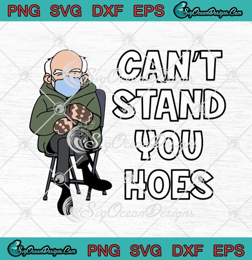 Bernie Sanders Cant Stand You Hoes SVG PNG EPS DXF Cricut Cameo File Silhouette Art