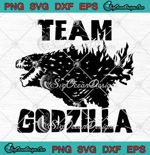 Godzilla vs Kong SVG  Team Godzilla Neon SVG PNG EPS DXF Cricut Cameo File Silhouette Art
