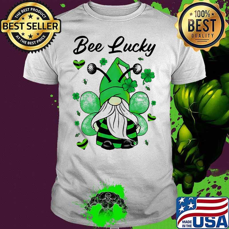 Bee Lucky Irish Gnome Patrick’s Day Shirt