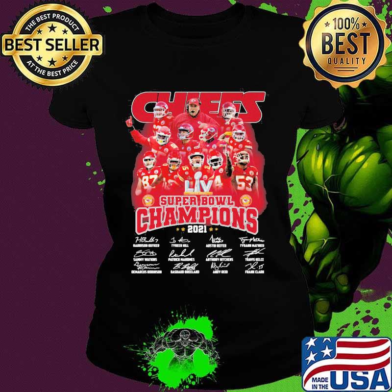 Chiefs Super Bowl Champions 2021 Signature Shirt Ladies tee Chiefs Super Bowl Champions 2021 Signature Shirt Ladies tee