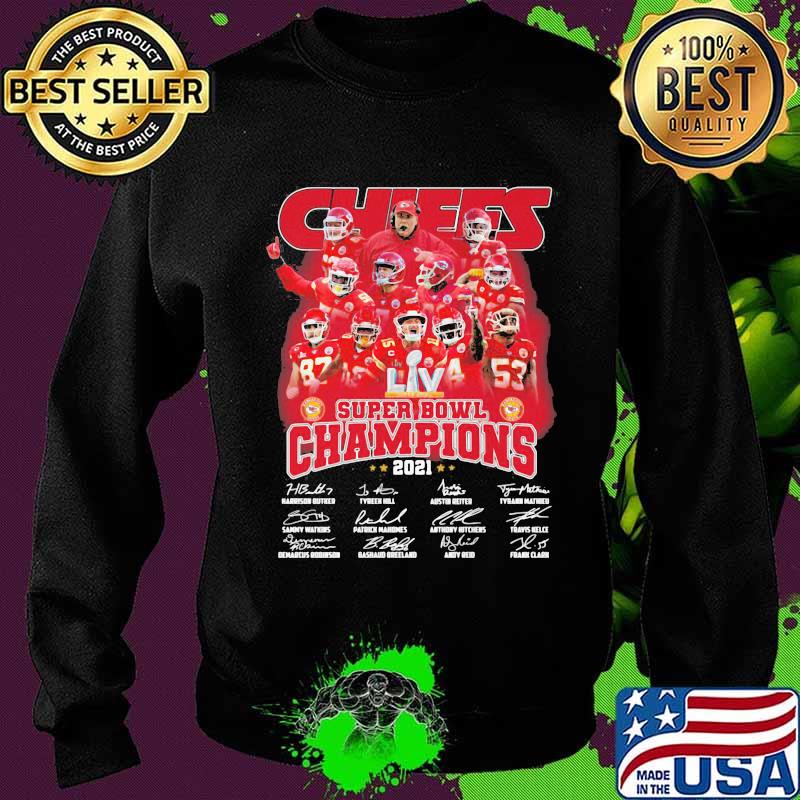 Chiefs Super Bowl Champions 2021 Signature Shirt Sweater Chiefs Super Bowl Champions 2021 Signature Shirt Sweater
