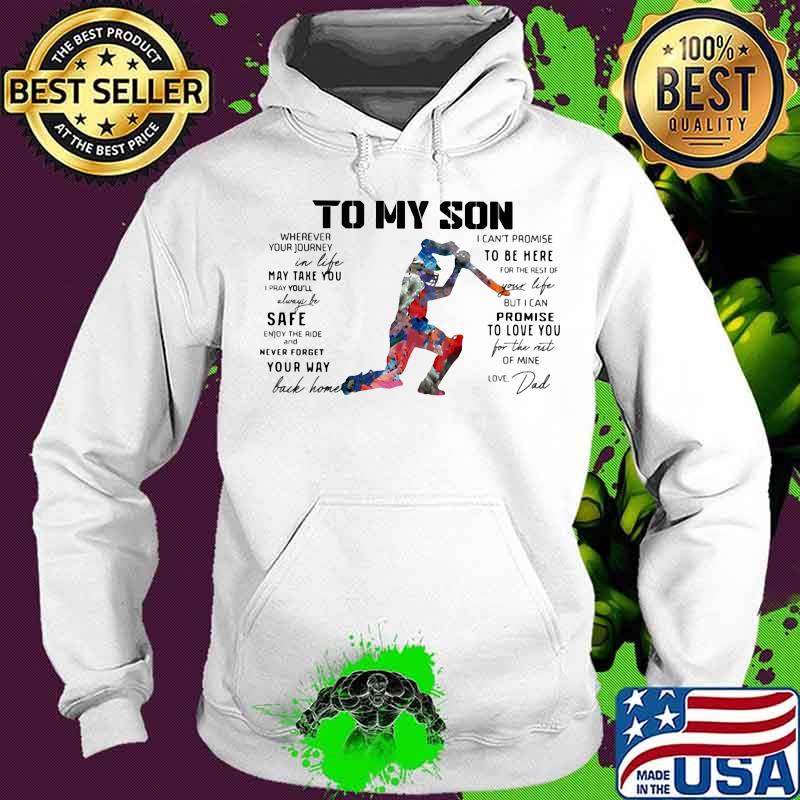 Cricket Dad To My Son Love You Colors Shirt Cricket Dad To My Son Love You Colors Shirt