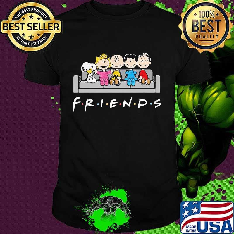 Friends Snoopy With Charlie WoodStock Shirt