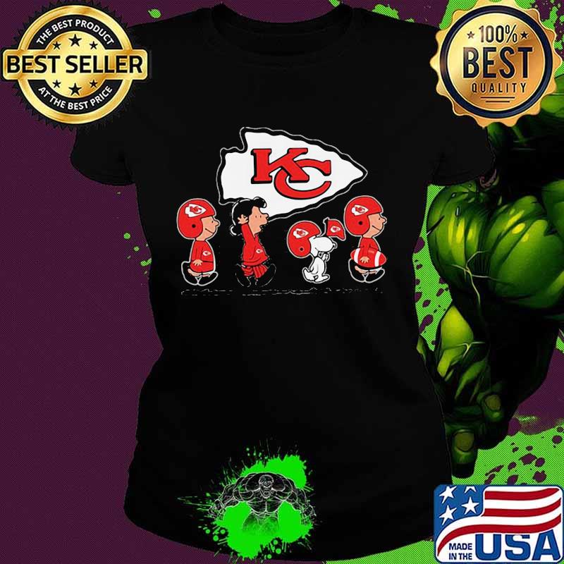 Go Kansas City Chiefs Snoopy And Friends Shirt Ladies tee Go Kansas City Chiefs Snoopy And Friends Shirt Ladies tee