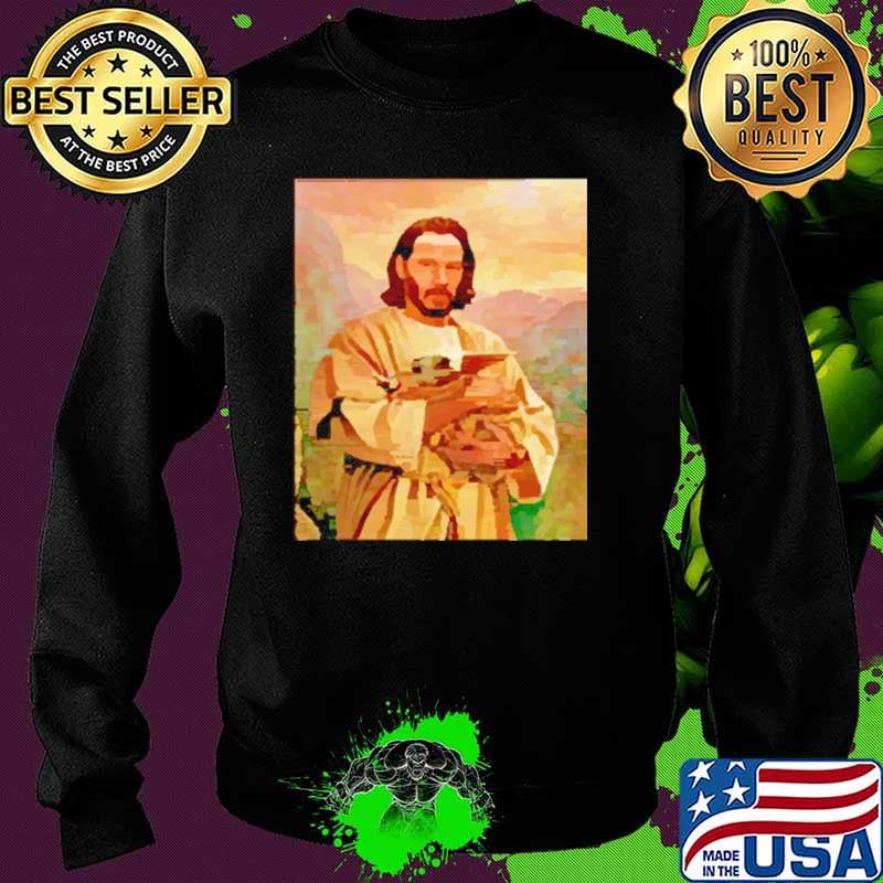 God Keanu Reeves Hug Baby Yoda Sweater God Keanu Reeves Hug Baby Yoda Sweater