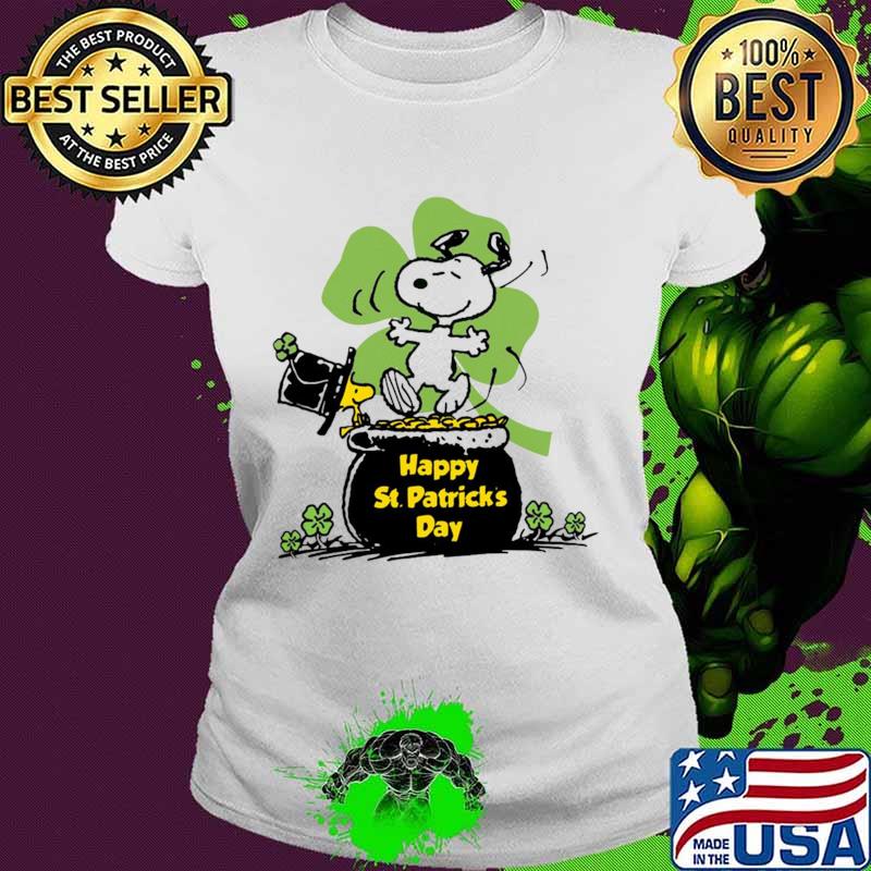 Happy St Patrick’s Day Snoopy And Woodstock Ladies tee Happy St Patrick’s Day Snoopy And Woodstock Ladies tee