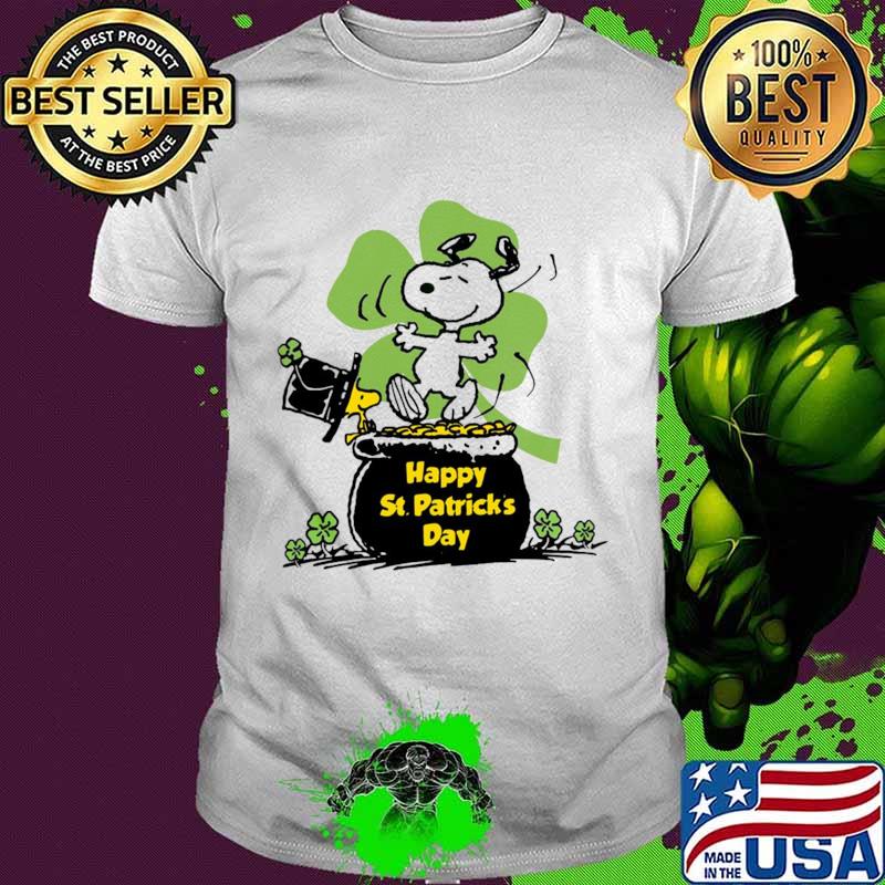 Happy St Patrick’s Day Snoopy And Woodstock shirt
