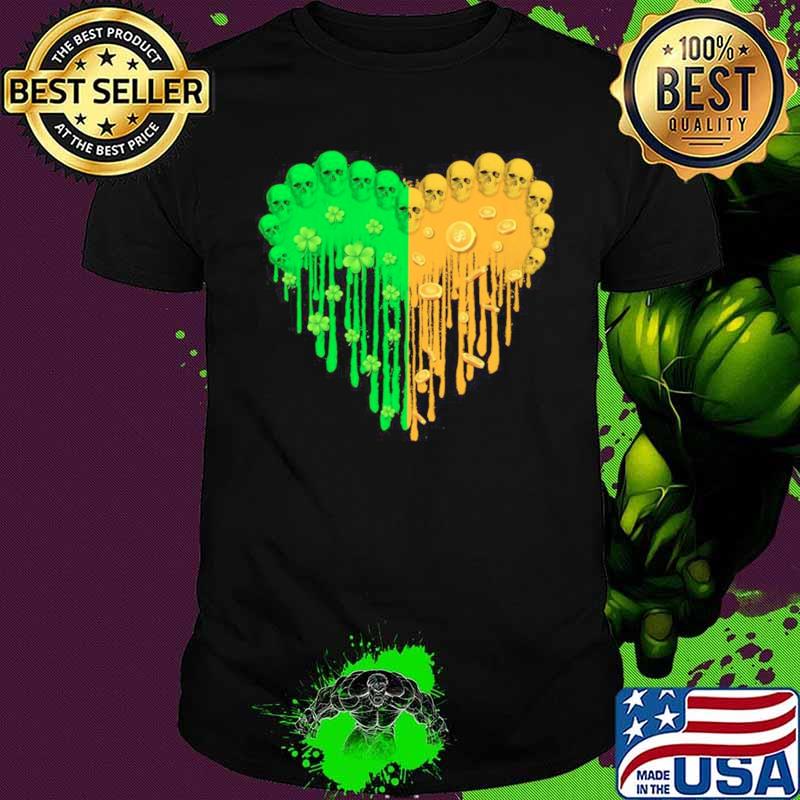 Heart Hippie Skulls Happy St Patricks Day 2021 shirt