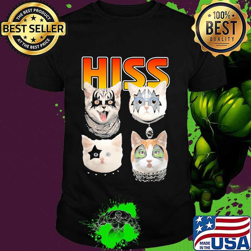 Hiss Cats Kittens Kiss Rock Shirt