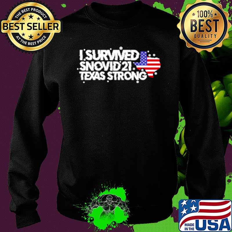 I survived Snovid 2021 Texas Strong America flag Sweater I survived Snovid 2021 Texas Strong America flag Sweater