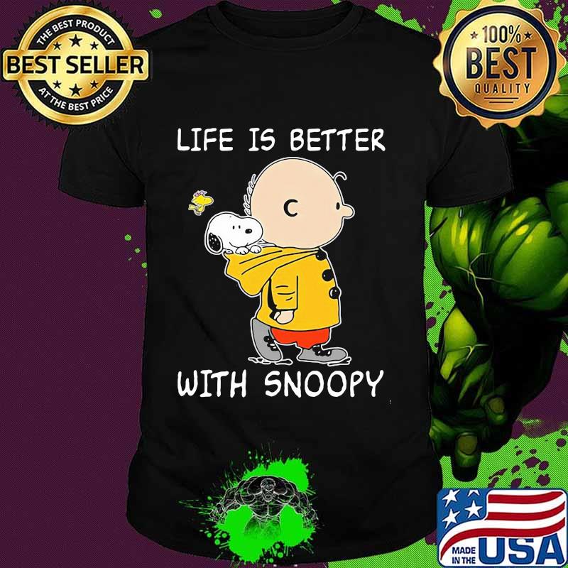 Life Is Better With Snoopy Charlie Woodstock Shirt