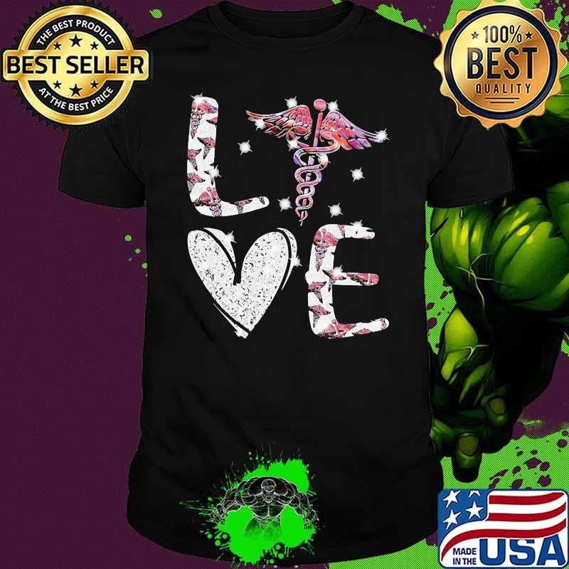 Love Logo Emt Nurse Diamond Shirt