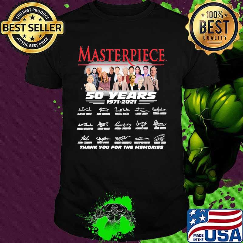 Masterpiece 50 Years 1971 2021 Signature Thank You For The Memories Shirt