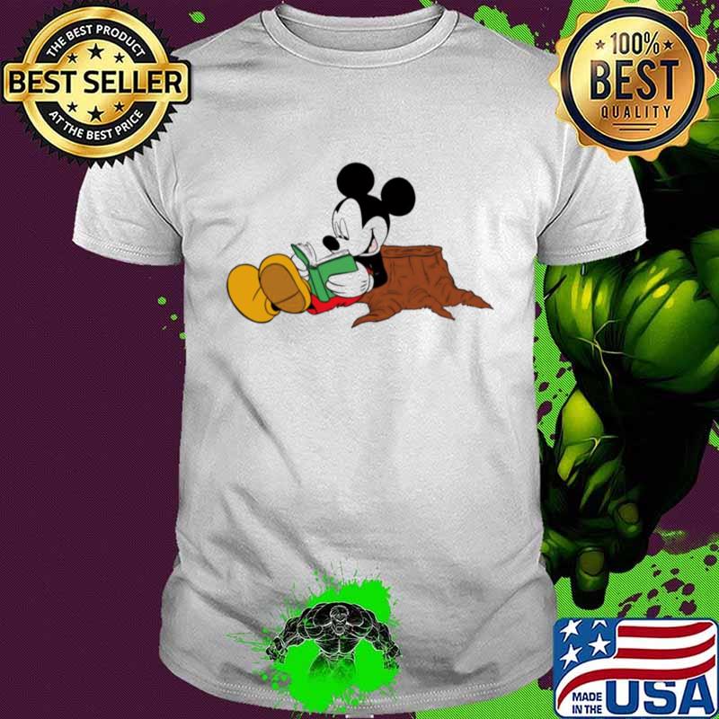 Download Mickey Mouse Reading Books Shirt Hoodie Sweater Long Sleeve And Tank Top