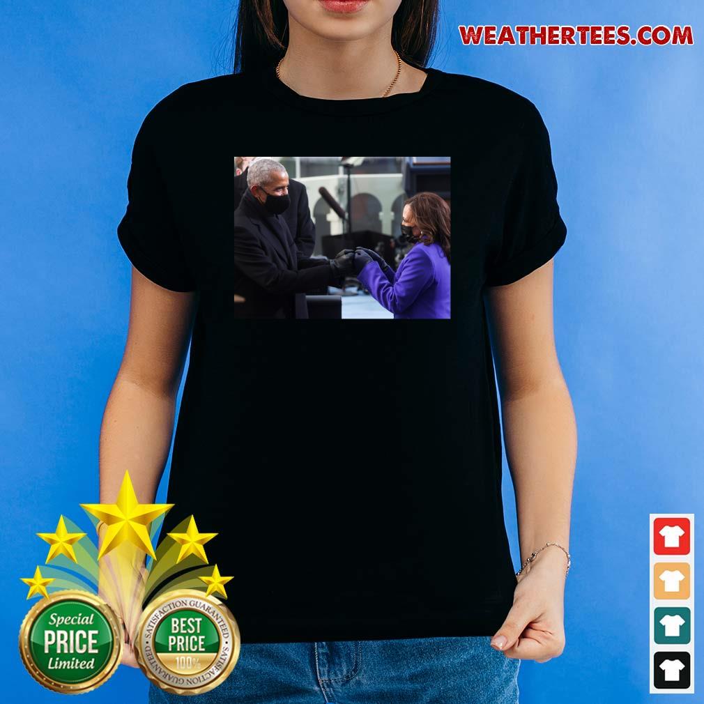 Nice Barack Obama And Kamala Harris Shirt Barack Obama And Kamala Harris Ladies-tee - Design By Weathertees.com