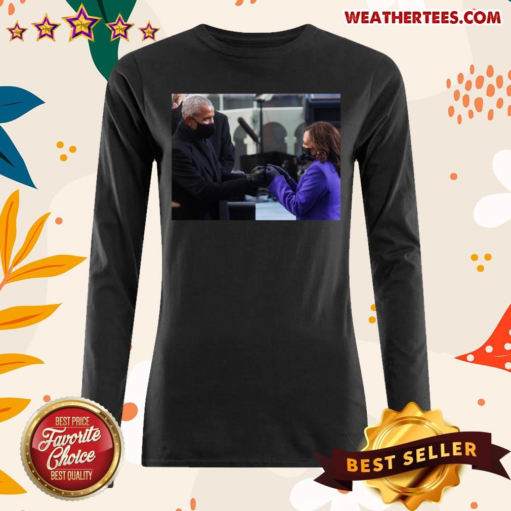 Nice Barack Obama And Kamala Harris Shirt Barack Obama And Kamala Harris Long-sleeved - Design By Weathertees.com