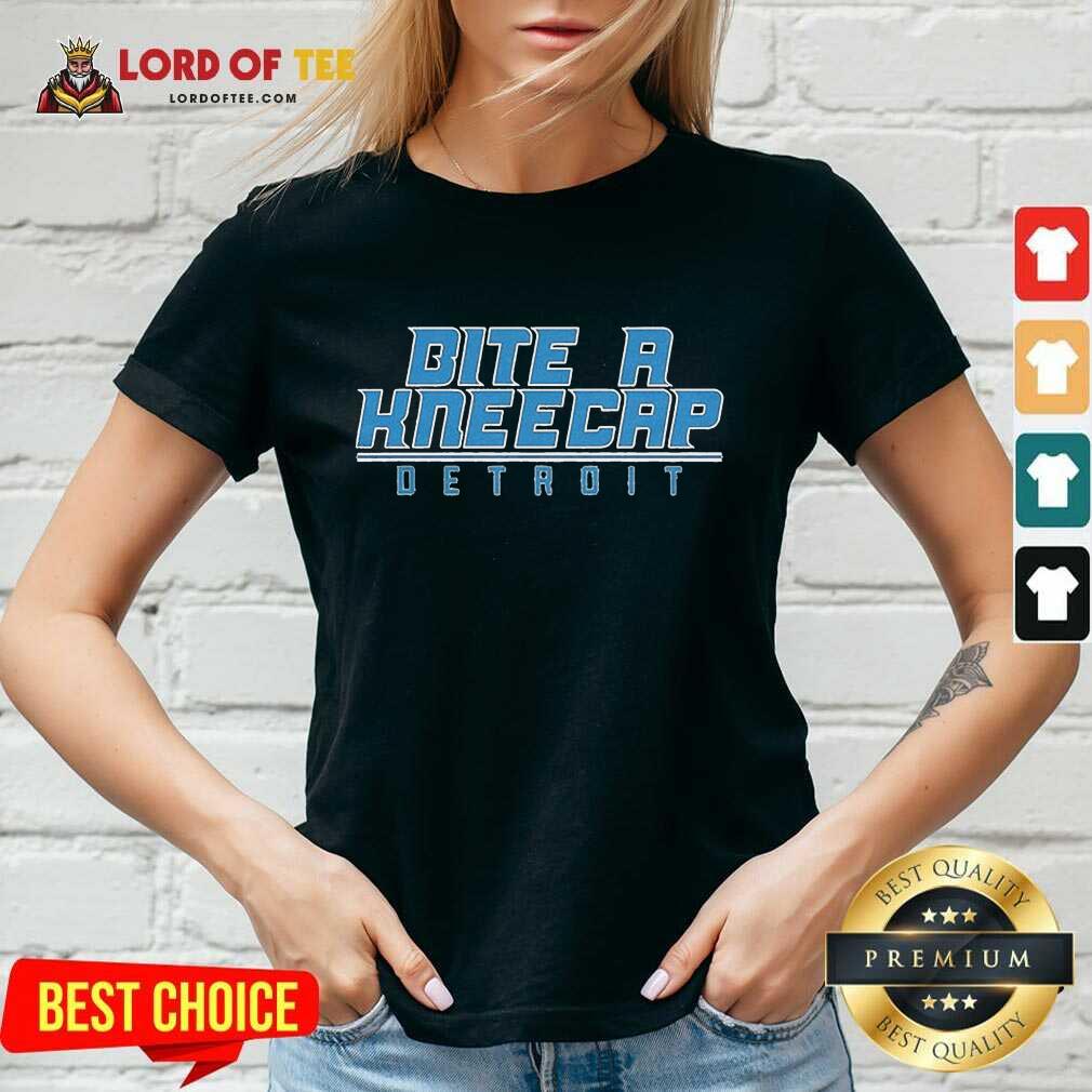 Official Bite A Kneecap Detroit Football Shirt