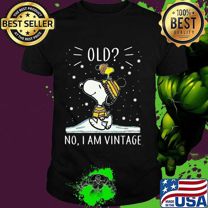 Old No I Am Vintage Snoopy Xmas Shirt