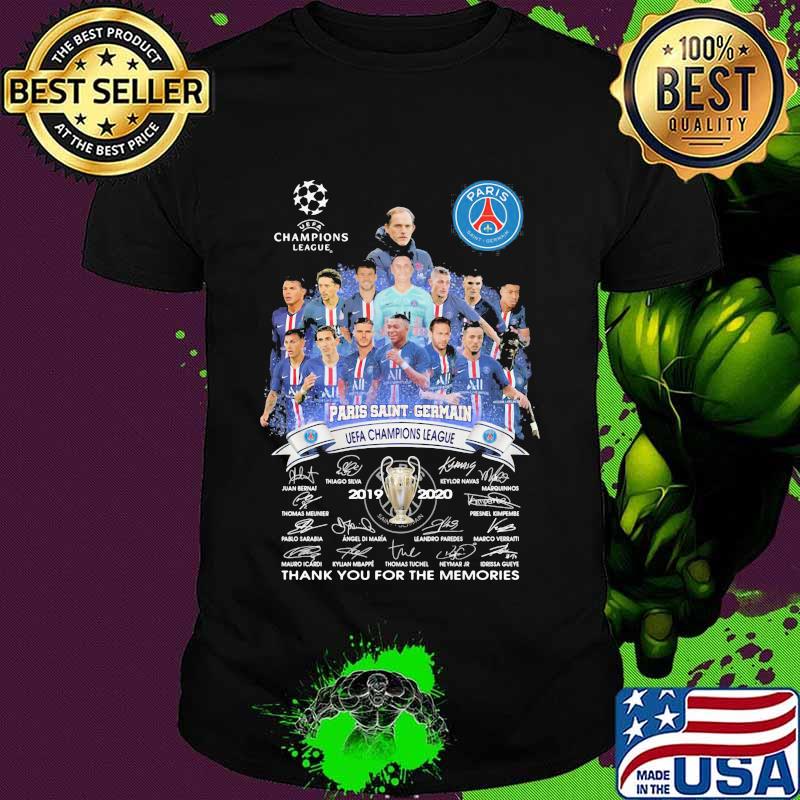 Paris Saint Germain Champions League Thank You For The Memories Signature Shirt