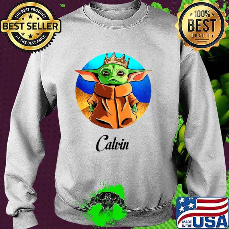 Personalized baby yoda calvin Sweater Personalized baby yoda calvin Sweater