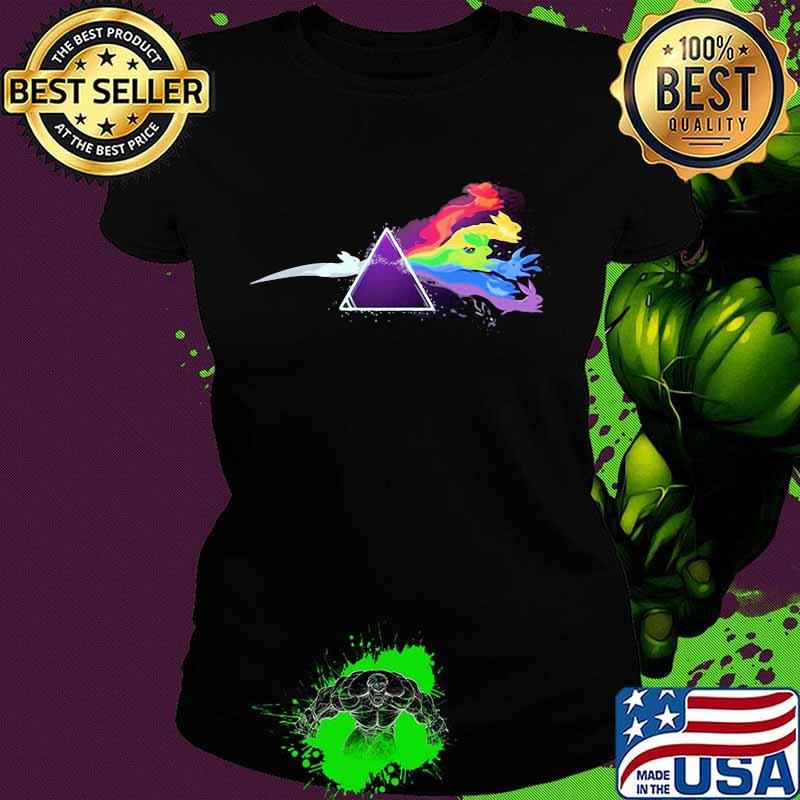 Pink Floyd Rainbow Pokemon Shirt Ladies tee Pink Floyd Rainbow Pokemon Shirt Ladies tee