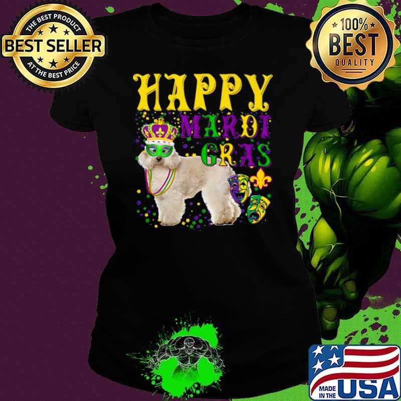Poodle Dog Mardi Gras Ladies tee Poodle Dog Mardi Gras Ladies tee