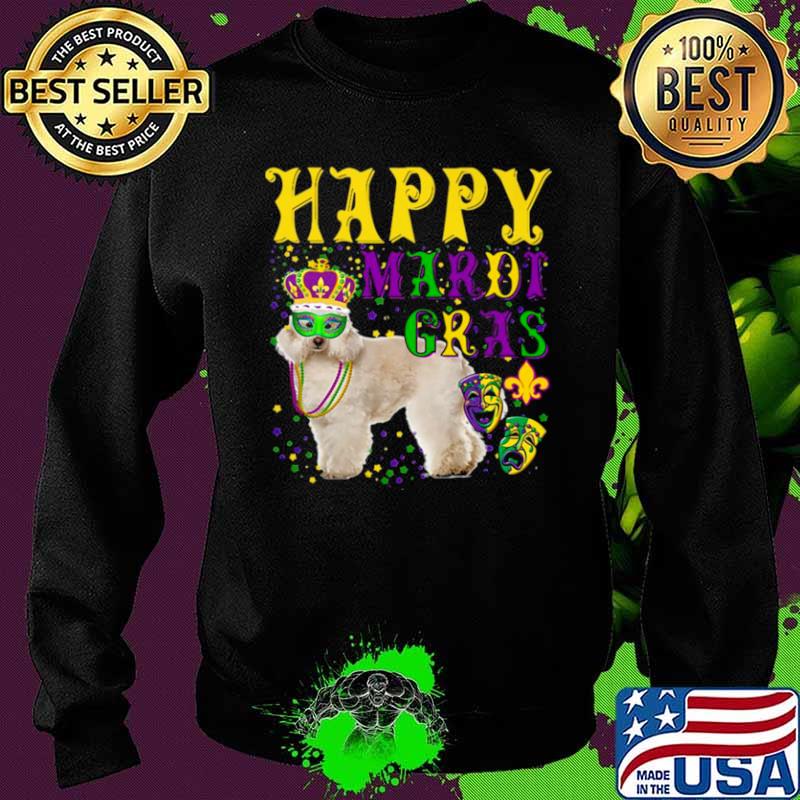 Poodle Dog Mardi Gras Sweater Poodle Dog Mardi Gras Sweater