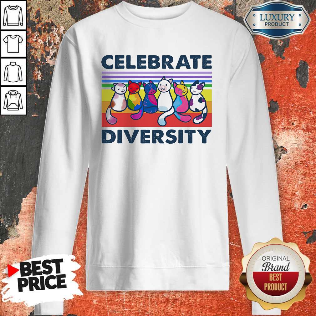 Premium Cats Celebrate Diversity Vintage Shirt