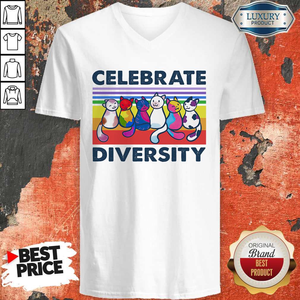 Premium Cats Celebrate Diversity Vintage Shirt