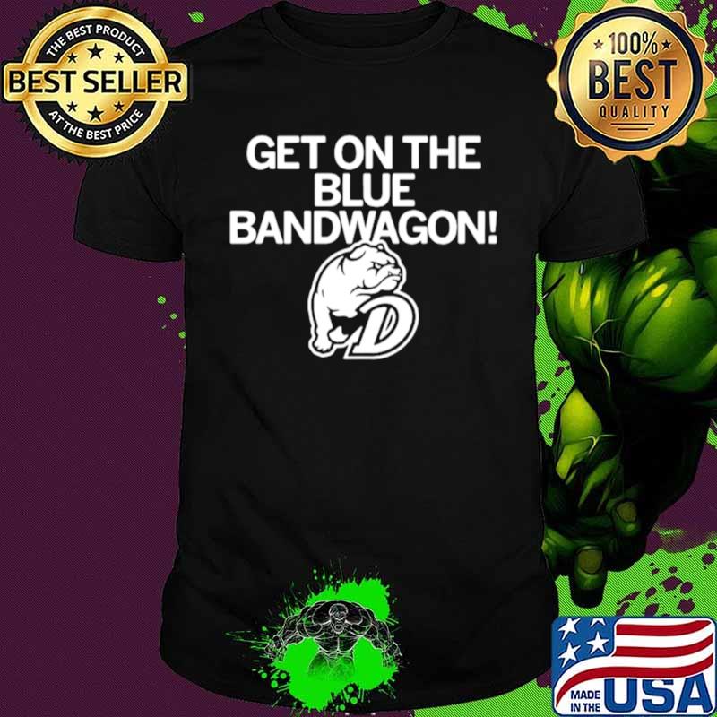 Pug Dog Get On The Blue Bandwagon shirt