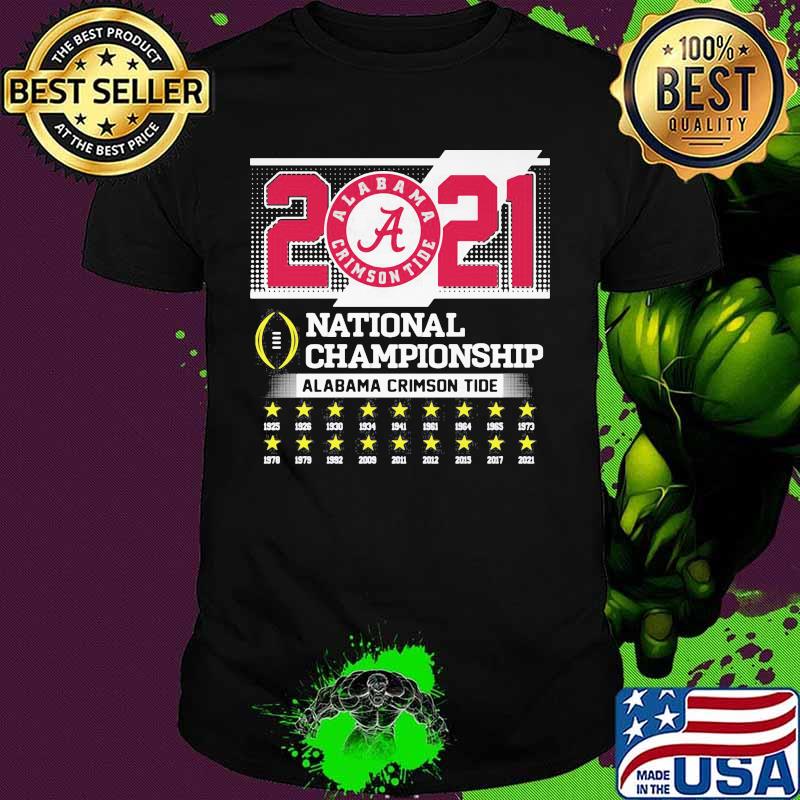 Roll Tide Alabama 2021 National Champion Crimson Tide Shirt