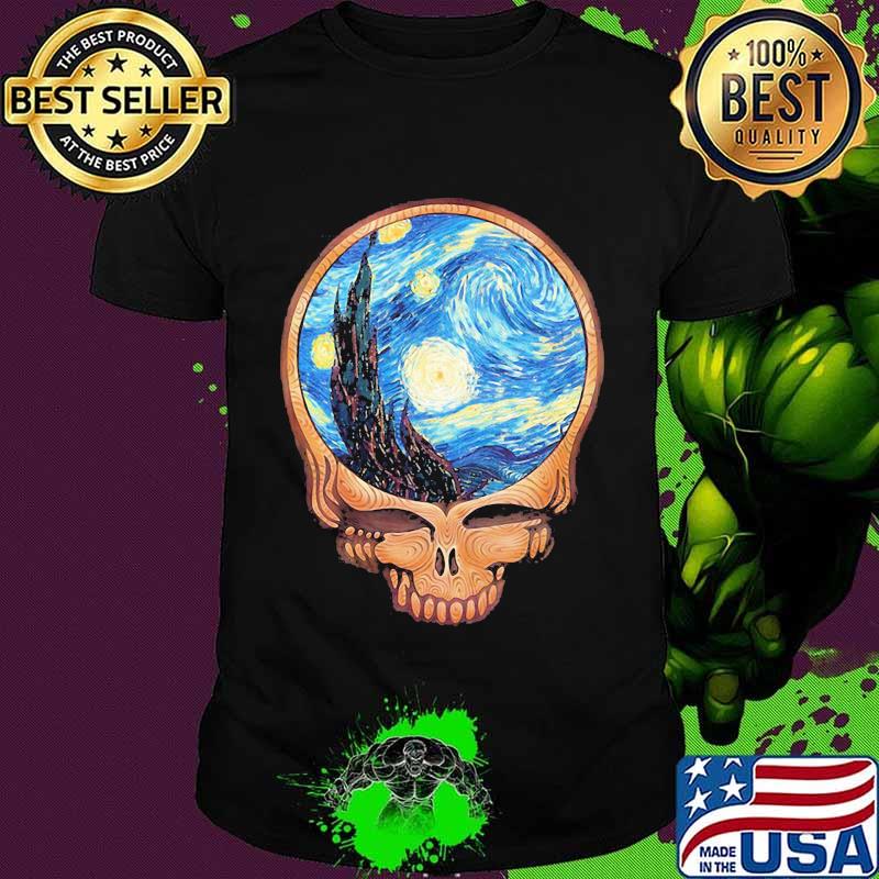 Skull Grateful Dead Midnight Blue Shirt
