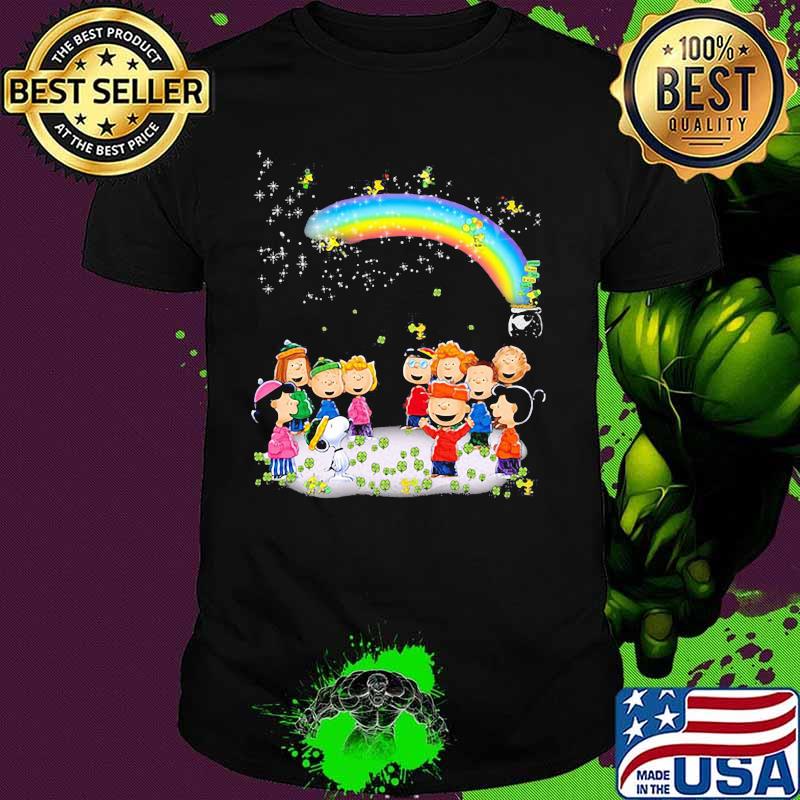 Snoopy Woodstock Play With Friends Rainbow Patrick’s Day Shirt